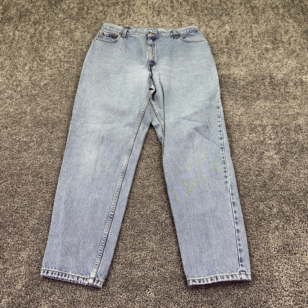 Levis Jeans Womens 16 Blue 550 Relaxed Fit Tapered Leg Light Wash Denim Casual